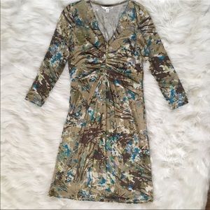 CAbi 850 Gallery Jersey Paint Splatter Dress